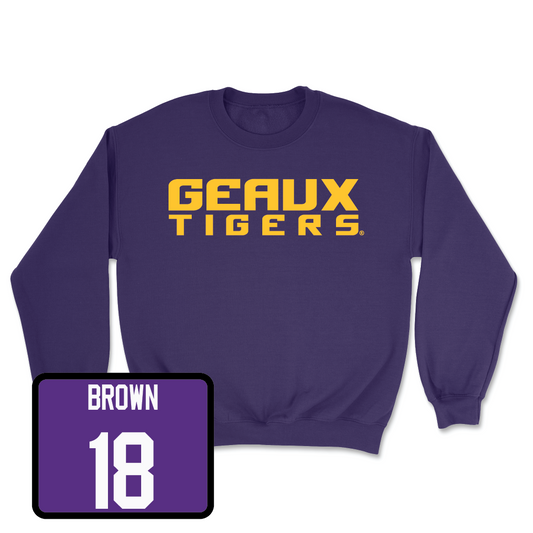 Baseball Purple Geaux Crew - Jake Brown