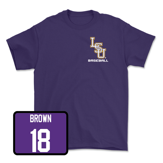 Baseball Purple Team Tee - Jake Brown