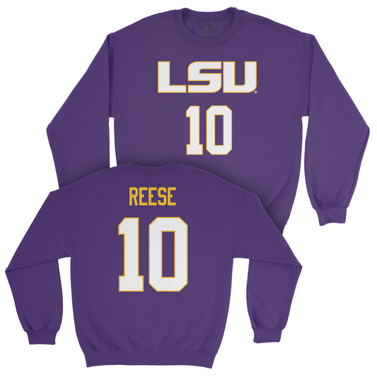 LSU Women's Basketball Purple Shirsey Crew - Angel Reese  | #10