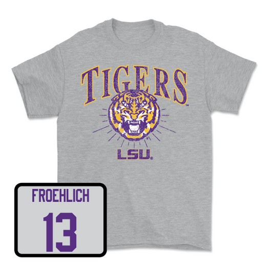 Women's Volleyball Sport Grey Tigers Tee - AC Froehlich