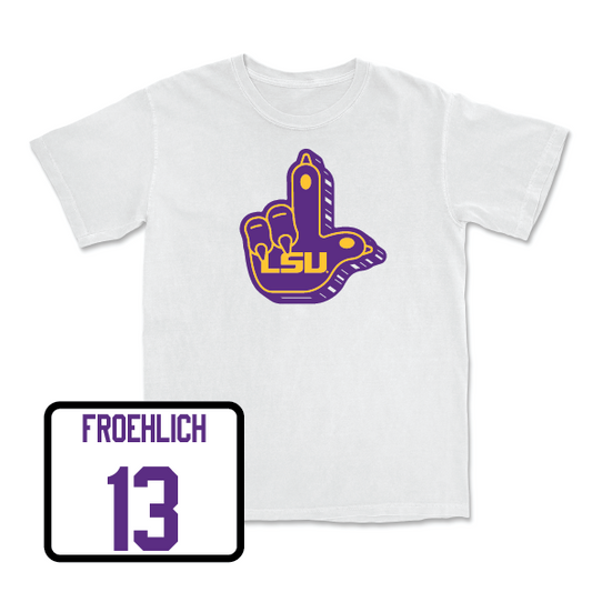 Women's Volleyball Purple "L" Paw Tee - AC Froehlich