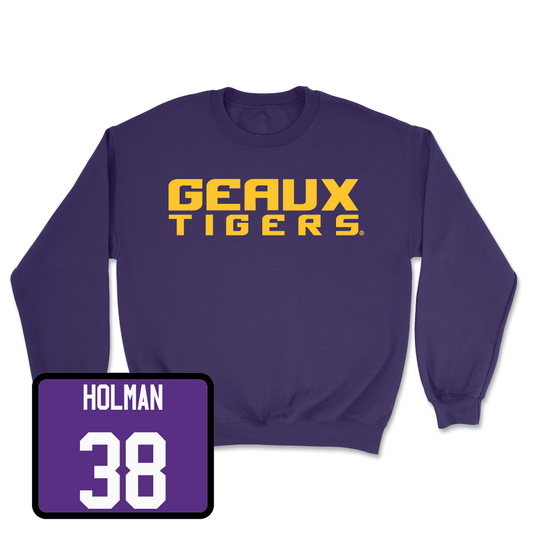 Baseball Purple Geaux Crew - Luke Holman