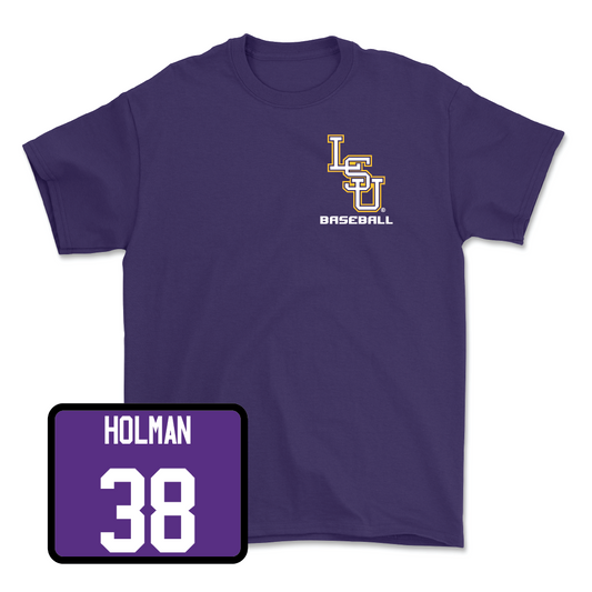 Baseball Purple Team Tee - Luke Holman
