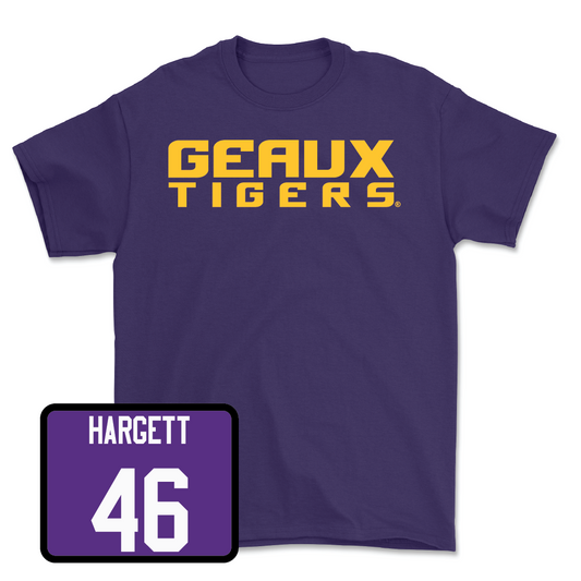 Football Purple Geaux Tee - Badger Hargett