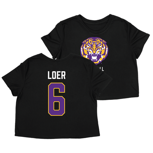 LSU Baseball Crop Top - Justin Loer | #6