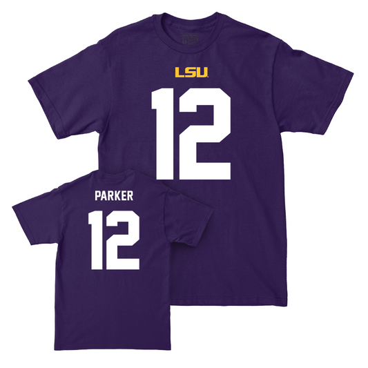 LSU Football Purple Shirsey Tee - Kyle Parker | #12
