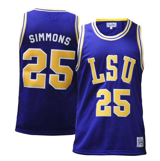 LSU Tigers Ben Simmons Tackle Twill Throwback Jersey