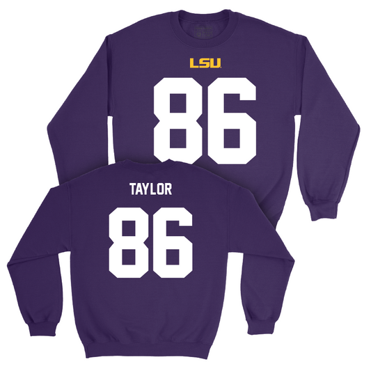 LSU Football Purple Shirsey Crew - Mason Taylor | #86