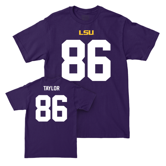 LSU Football Purple Shirsey Tee - Mason Taylor | #86