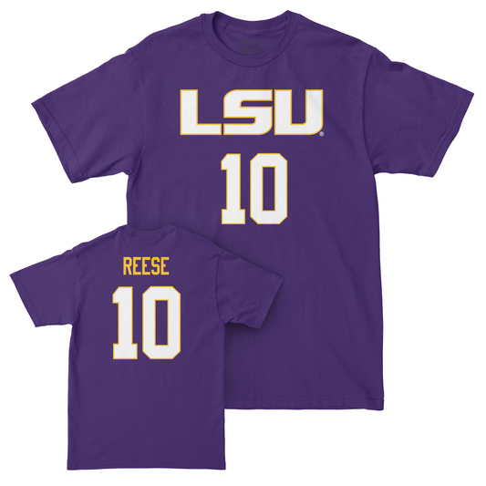 LSU Women's Basketball Purple Shirsey Tee - Angel Reese  | #10