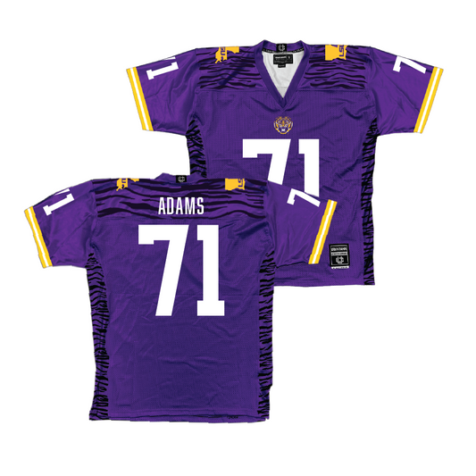 Purple LSU Football Jersey - Tyree Adams