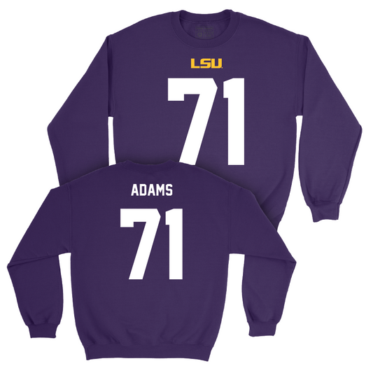 LSU Football Purple Shirsey Crew - Tyree Adams | #71