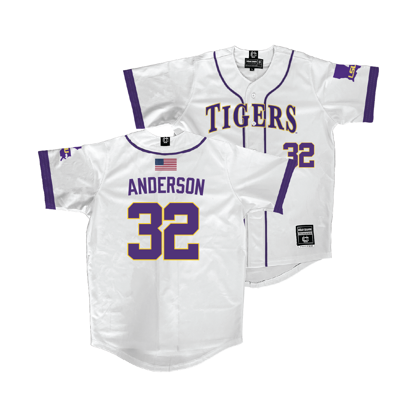 LSU Baseball White Jersey - Kade Anderson