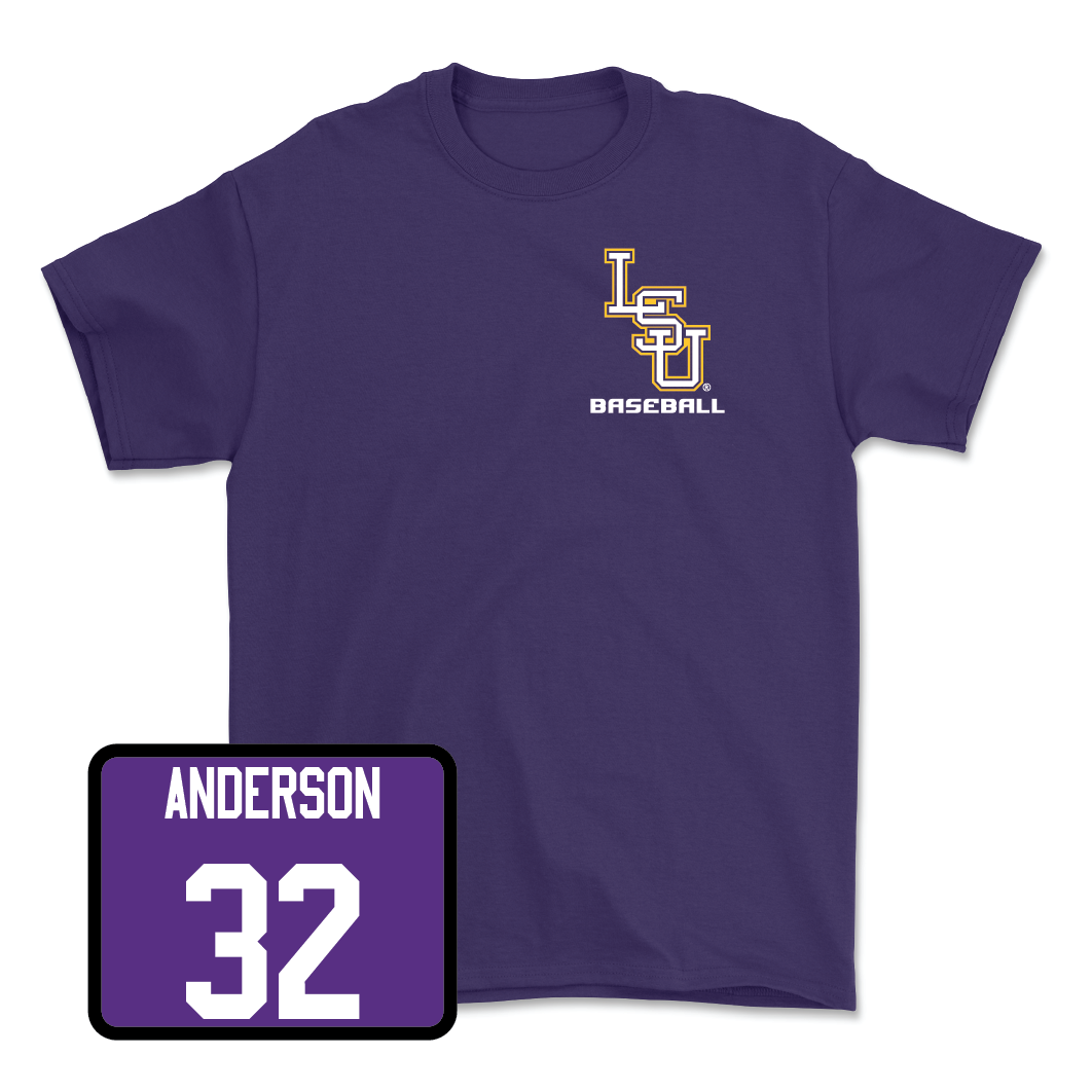 Baseball Purple Team Tee - Kade Anderson