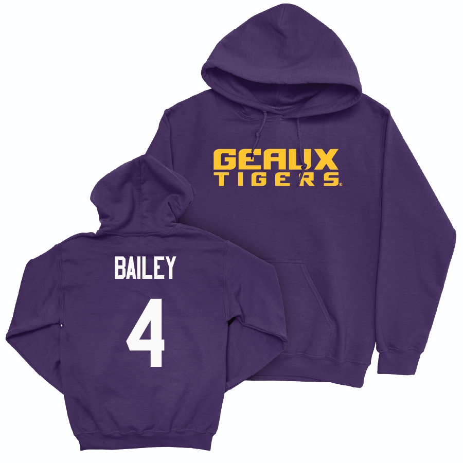 Men's Basketball Purple Geaux Hoodie  - Djimon Bailey