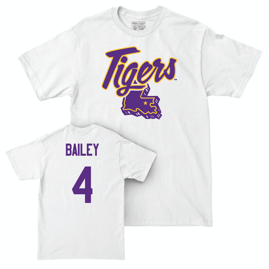 Men's Basketball White Tiger State Tee  - Djimon Bailey