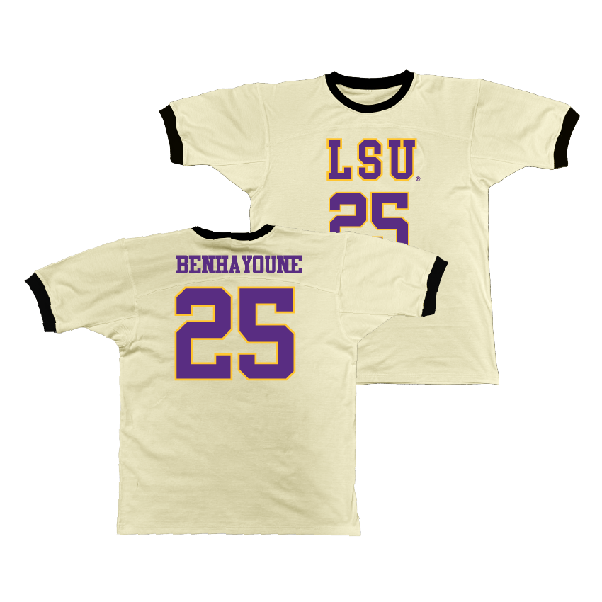 LSU Retro Ringer Tee - Adam Benhayoune