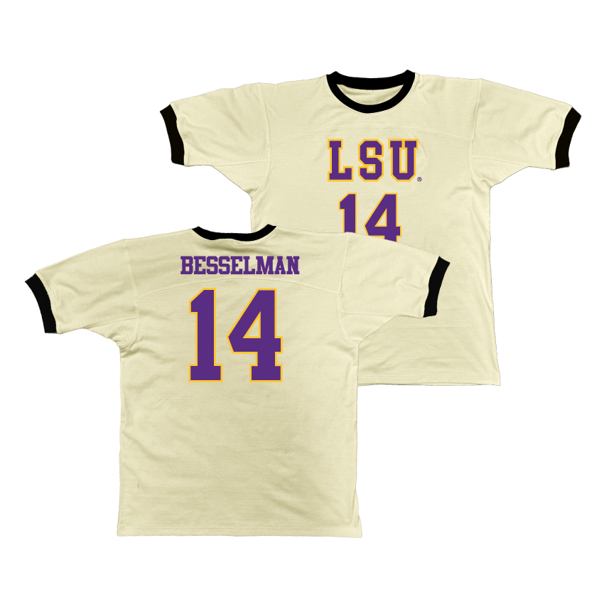 LSU Retro Ringer Tee - Izzy Besselman