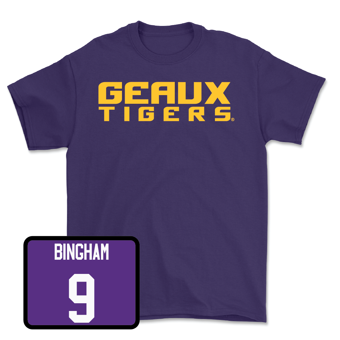 Baseball Purple Geaux Tee - Mac Bingham