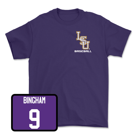 Baseball Purple Team Tee - Mac Bingham
