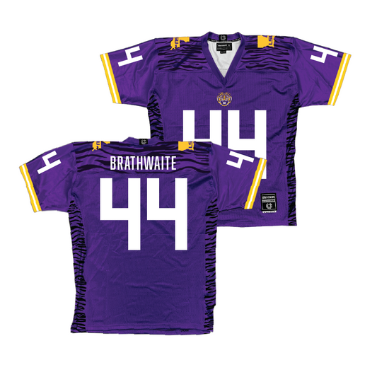 Purple LSU Football Jersey - Christian Brathwaite