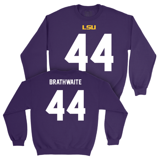 LSU Football Purple Shirsey Crew - Christian Brathwaite | #44