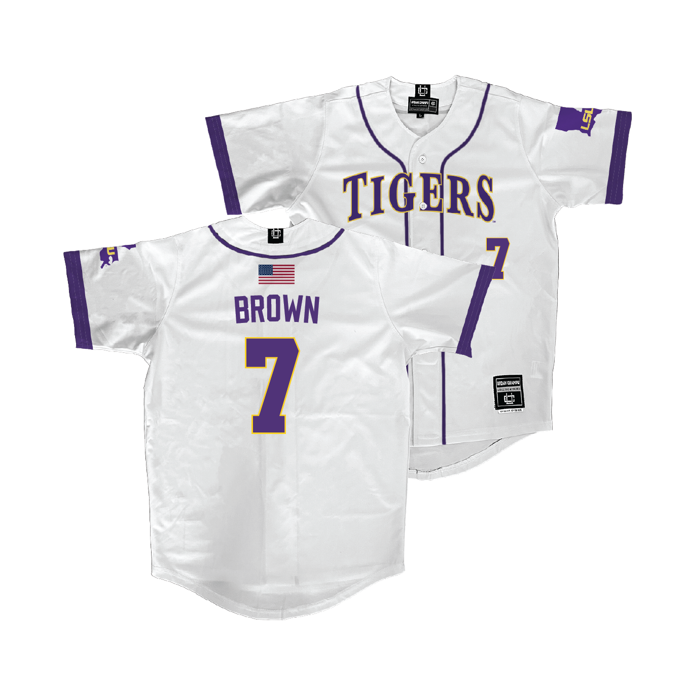 LSU Baseball White Jersey - Jake Brown