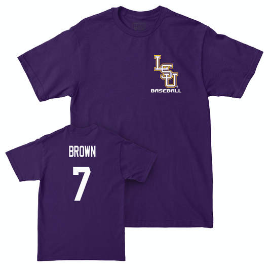 Baseball Purple Team Tee - Jake Brown