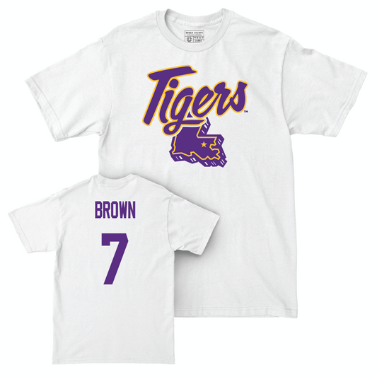 Baseball White Tiger State Tee - Jake Brown