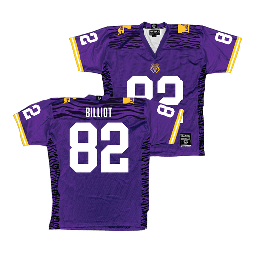 Purple LSU Football Jersey  - Kylan Billiot