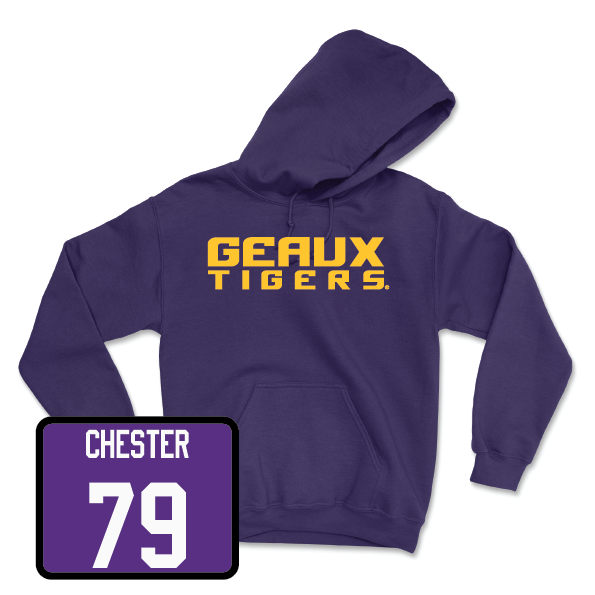 Football Purple Geaux Hoodie - DJ Chester