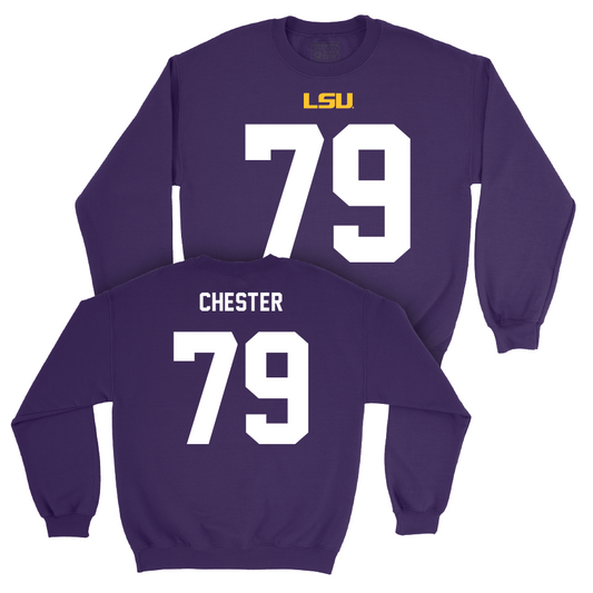 LSU Football Purple Shirsey Crew - DJ Chester | #79