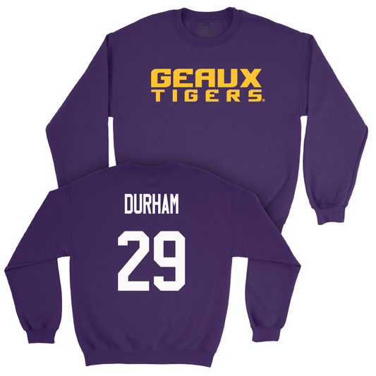 Football Purple Geaux Crew    - Caden Durham