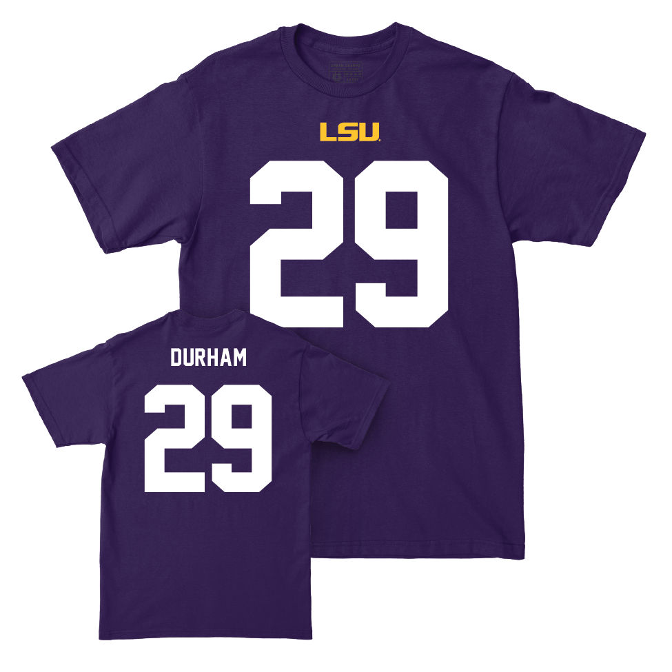 LSU Football Purple Shirsey Tee    - Caden Durham