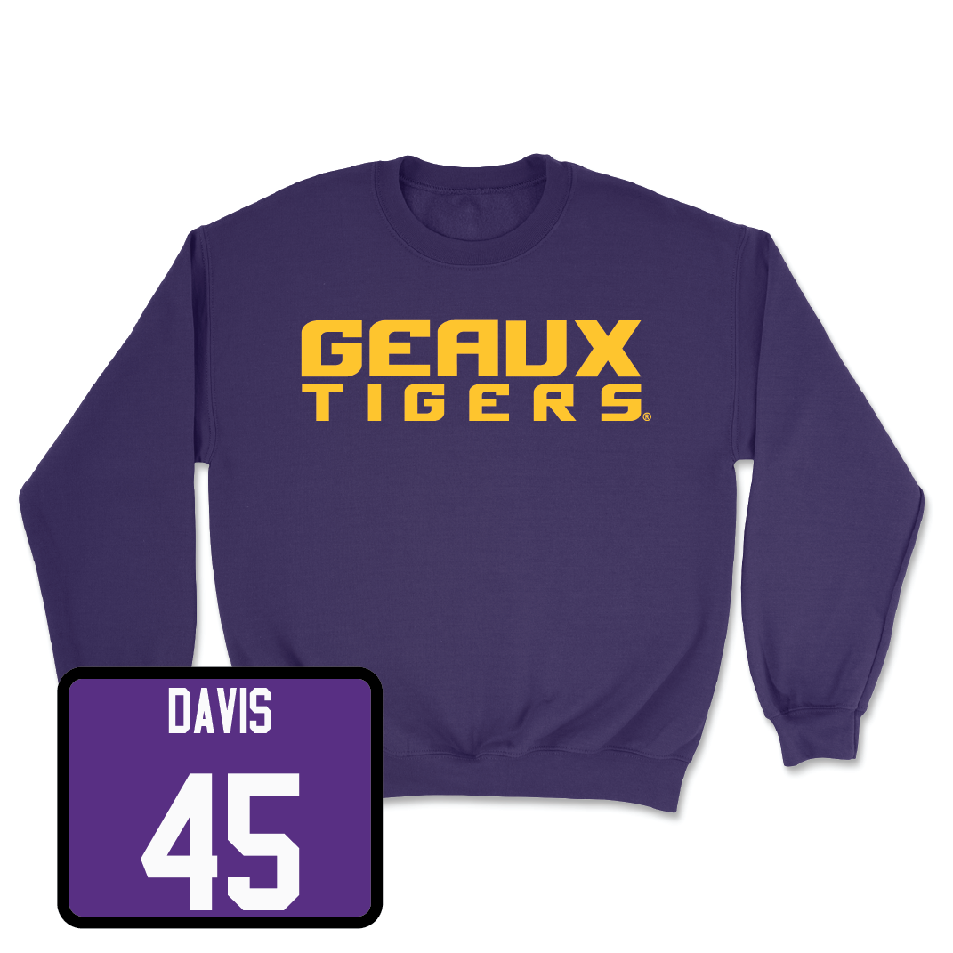 Football Purple Geaux Crew - Jake Davis