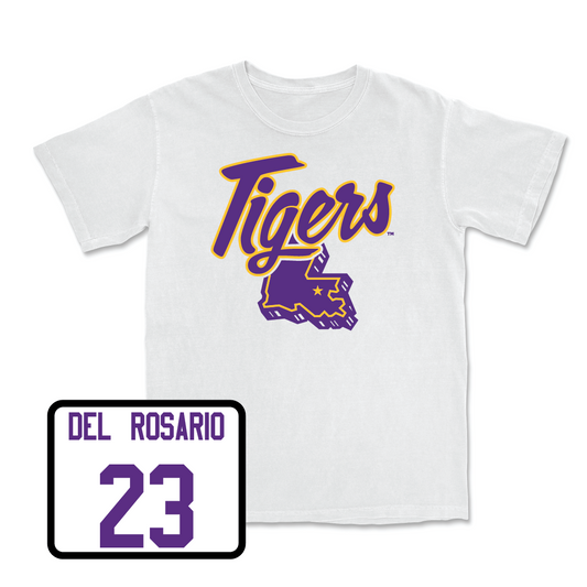 Women's Basketball White Tiger State Tee - Aalyah Del Rosario