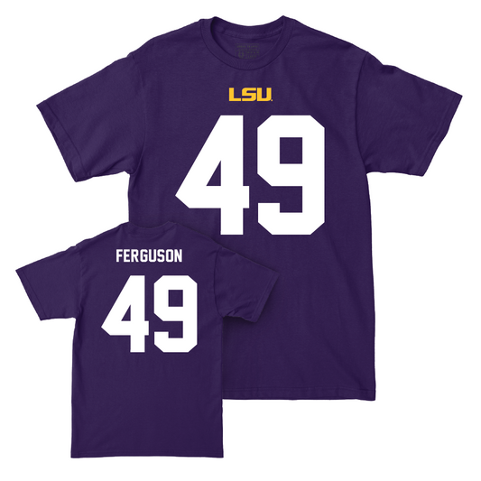 LSU Football Purple Shirsey Tee - Jonathan Ferguson | #49