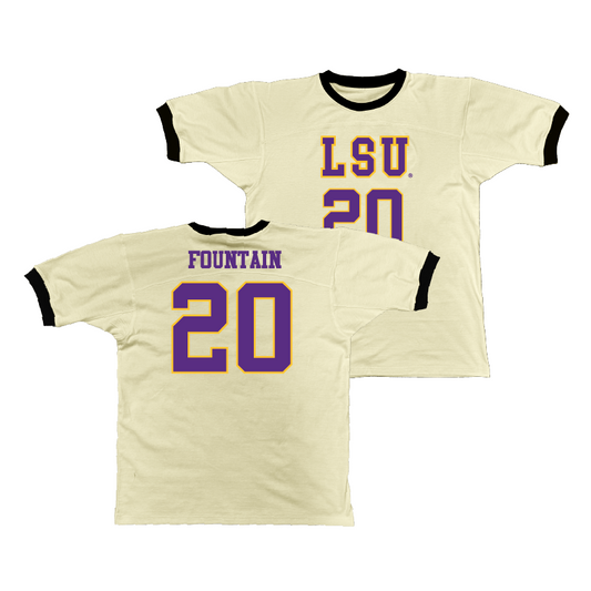 LSU Retro Ringer Tee - Derek Fountain