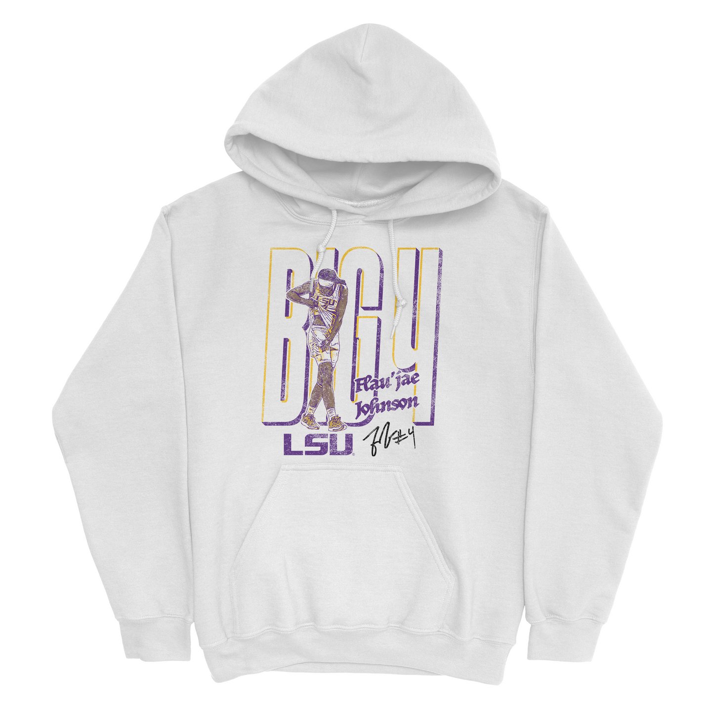 EXCLUSIVE RELEASE: Flau'jae Johnson Big Four Text White Hoodie