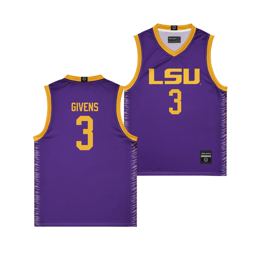 LSU Men's Basketball Purple Jersey  - Curtis Givens