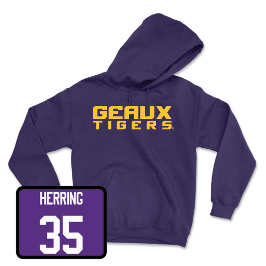 Baseball Purple Geaux Hoodie - Griffin Herring