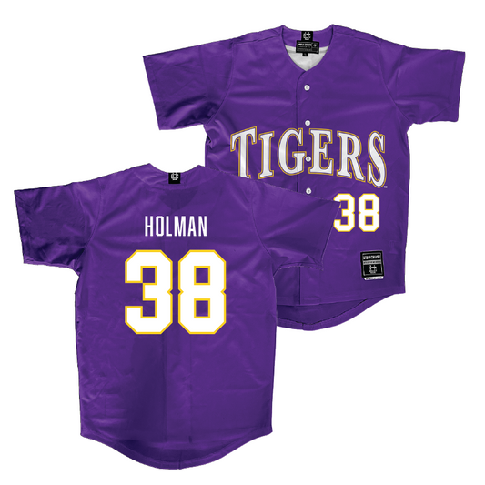 LSU Baseball Purple Jersey - Luke Holman | #38