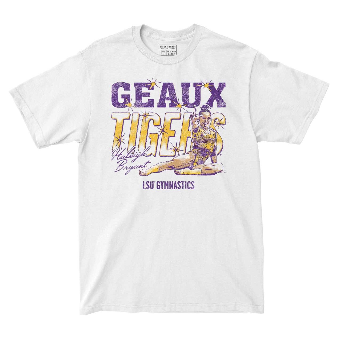 EXCLUSIVE RELEASE: Haleigh Bryant - Geaux Tigers White Tee