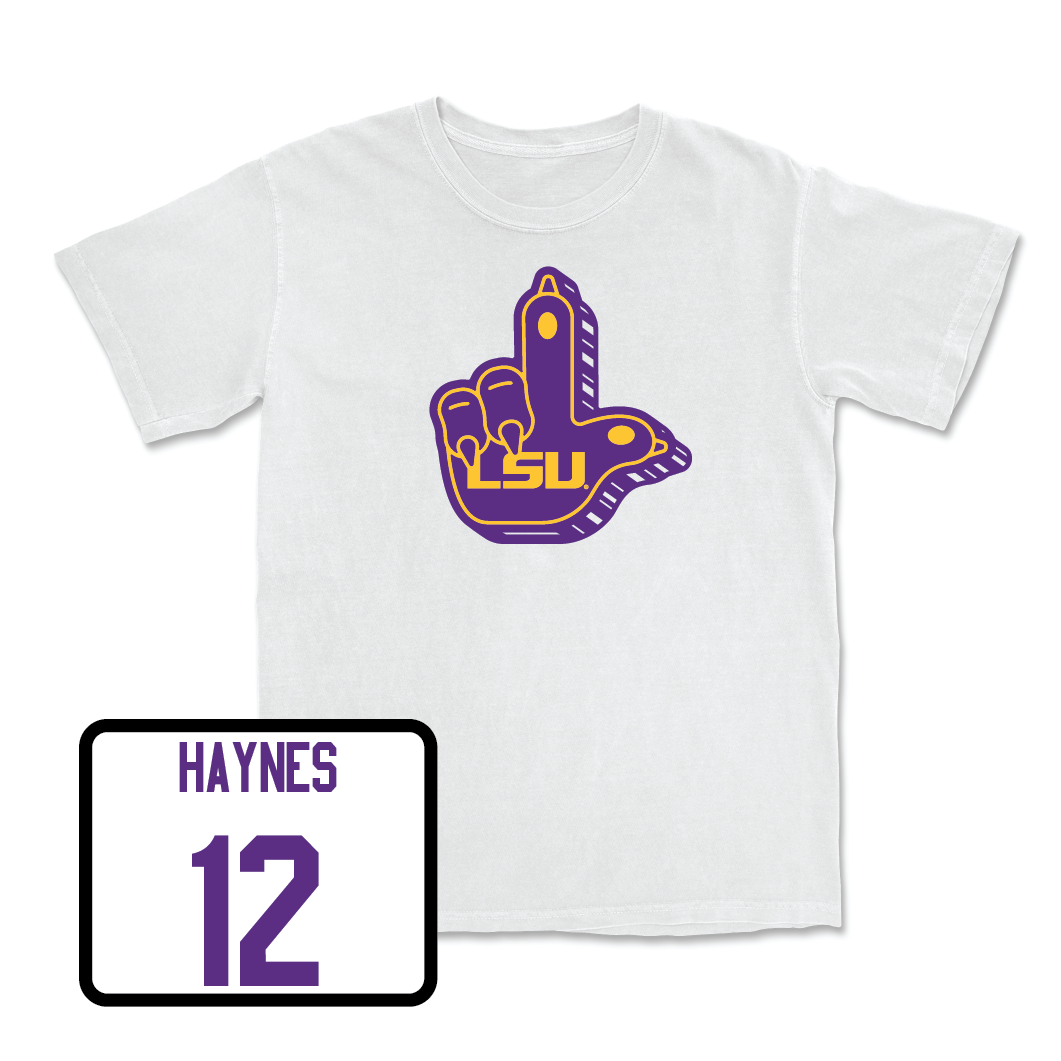 Women's Beach Volleyball Purple "L" Paw Tee  - Amber Haynes