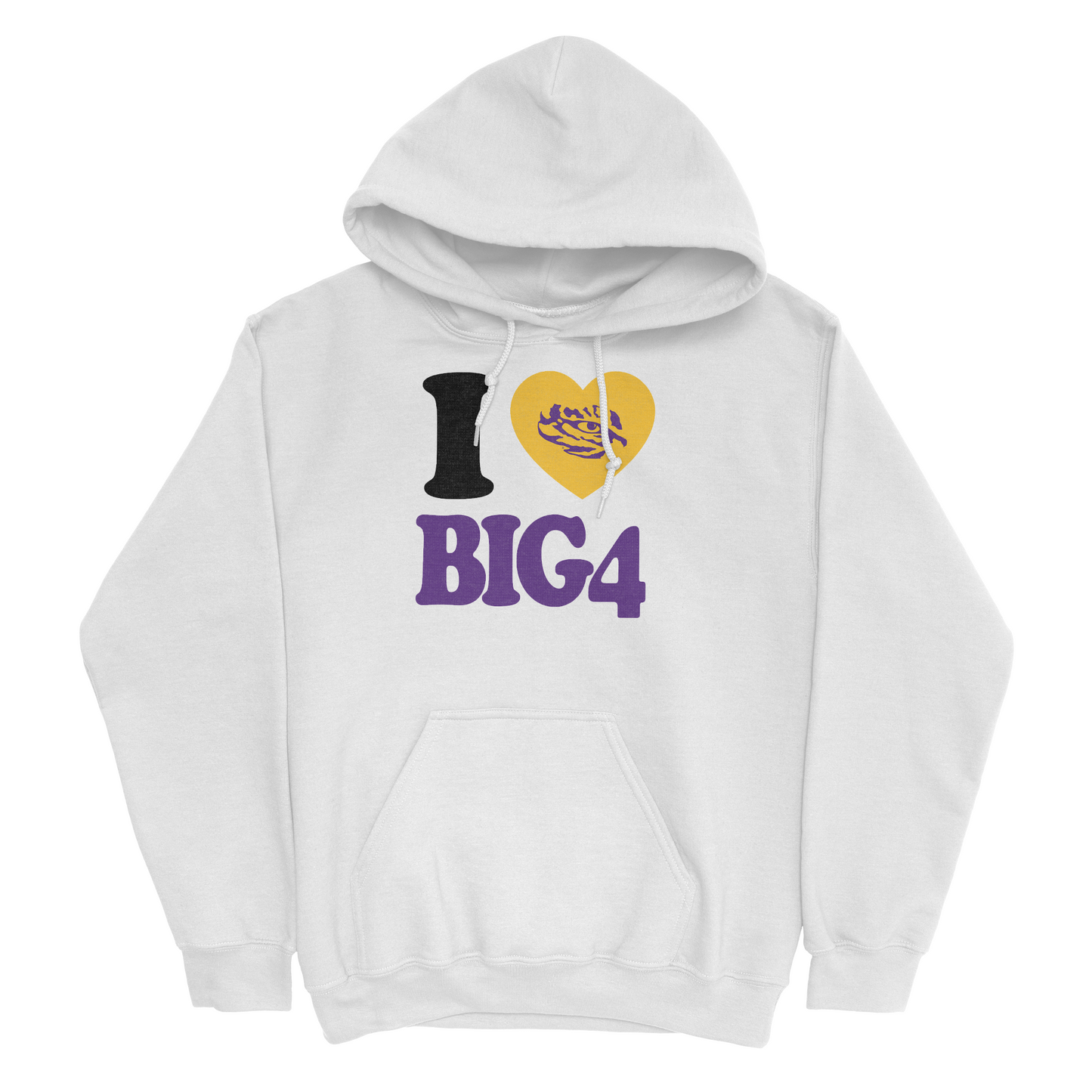 EXCLUSIVE RELEASE: Flau'jae Johnson I Heart Big 4 White Hoodie