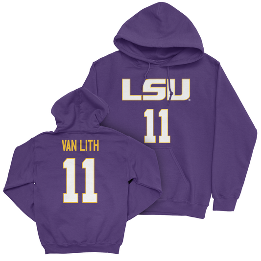 LSU Women's Basketball Purple Shirsey Hoodie - Hailey Van Lith | #11