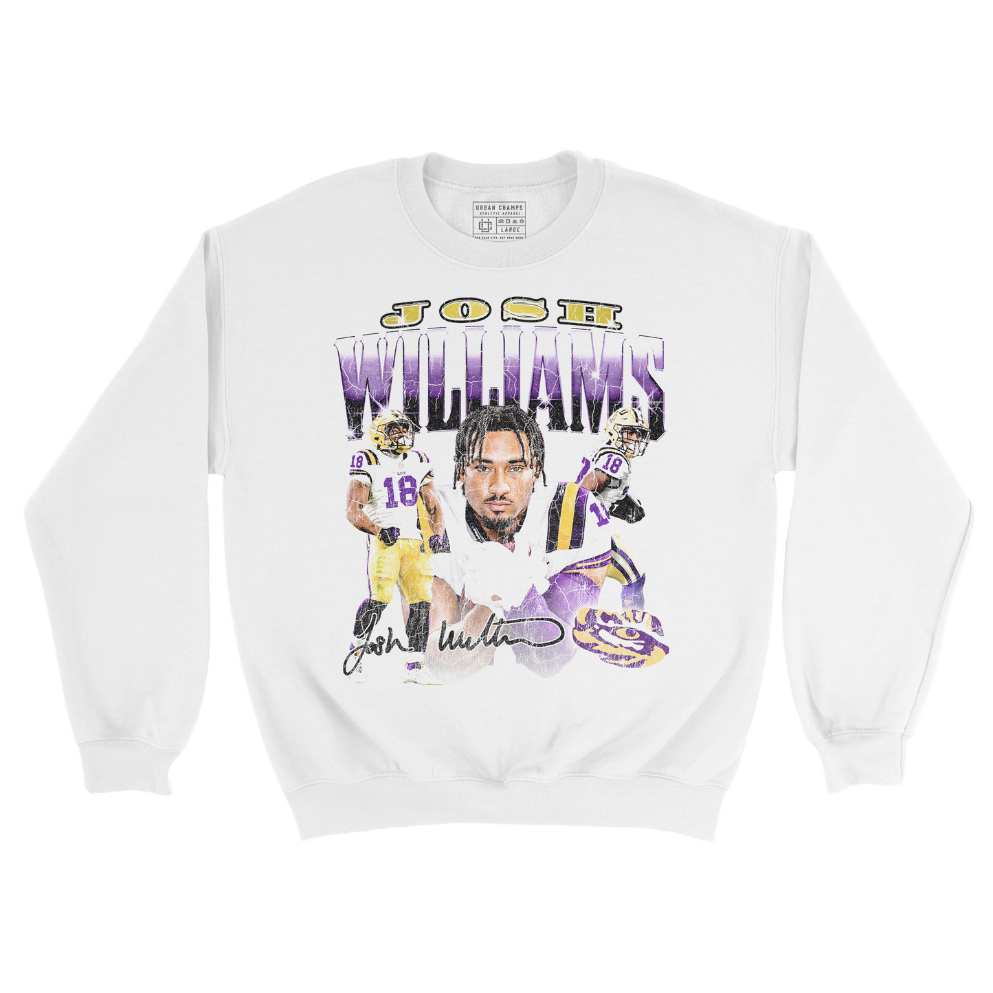 EXCLUSIVE RELEASE: Josh Williams 90s Retro White Crew