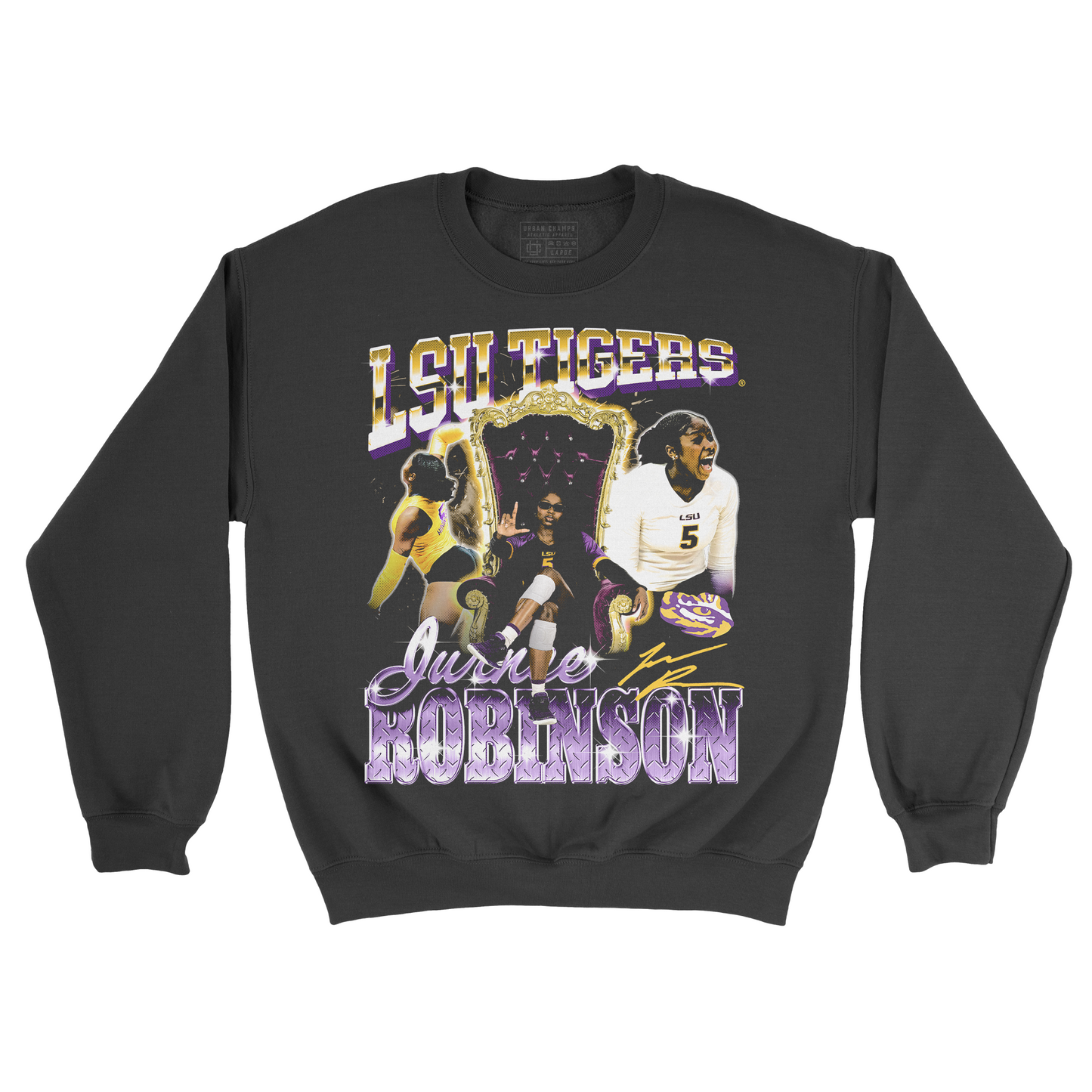 EXCLUSIVE RELEASE: Jurnee Robinson 90s Retro Black Crew