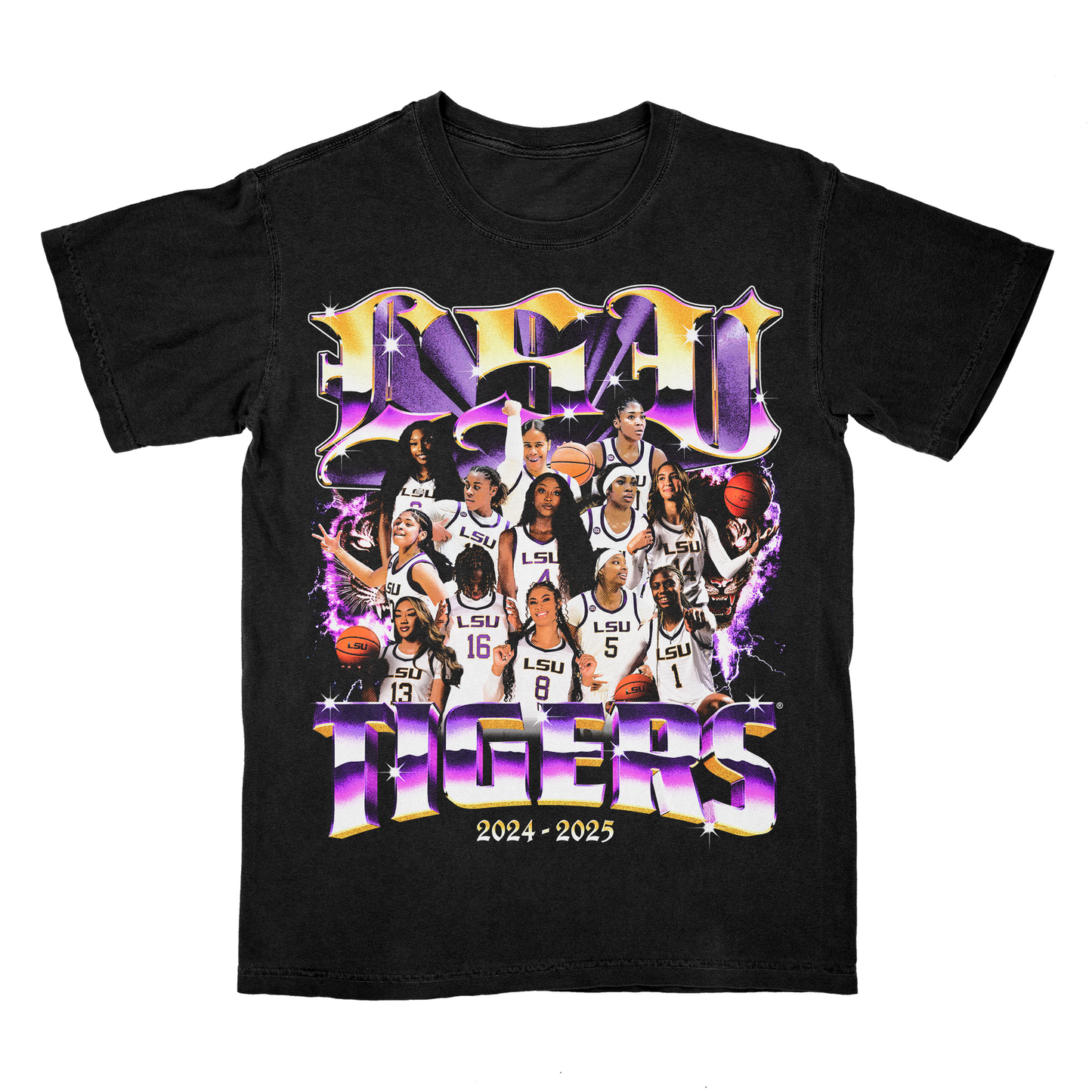 EXCLUSIVE RELEASE: LSU Women's Basketball '24-25 Team Black Tee