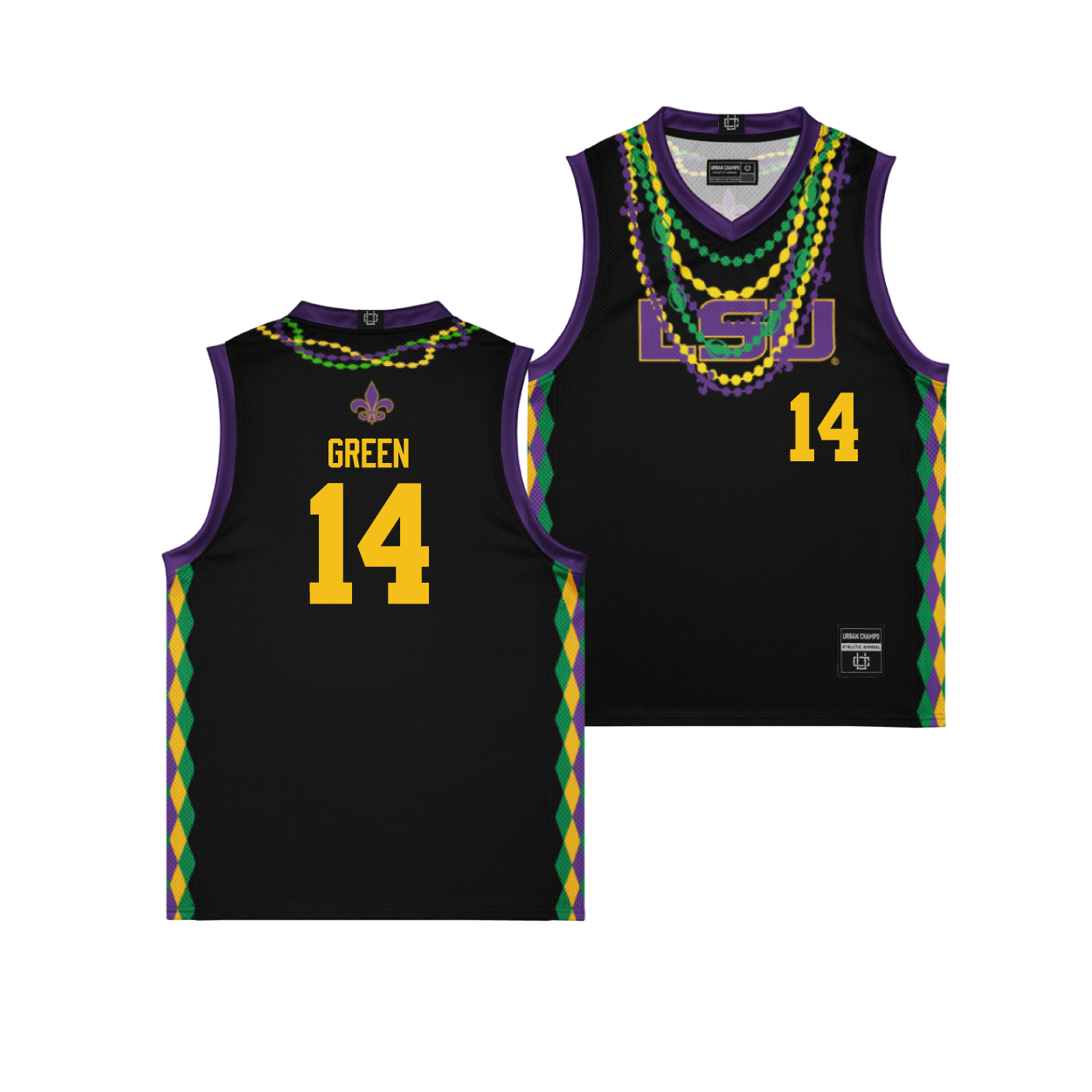 LSU Mens Basketball 2025 Campus Edition Jersey - Trey’Dez Green